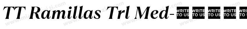 TT Ramillas Trl Med字体转换